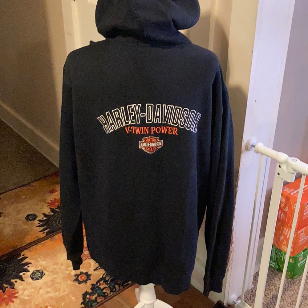 Genuine Harley Davidson hooded jacket size L mens